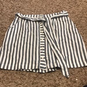 Striped Skirt; with a bow